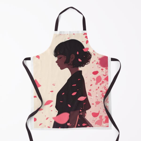 Item preview, Anime Girl Falling Cherry Blossom Petals designed and sold by BetweenForms.