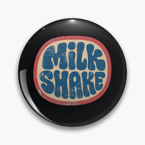Item preview, Milkshake - Retro 70s Distressed Typography Emblem designed and sold by AnAzArt.