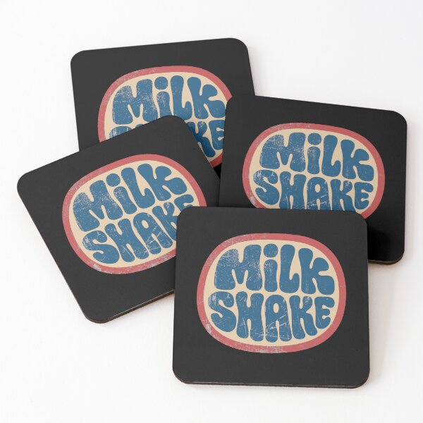 Item preview, Milkshake - Retro 70s Distressed Typography Emblem designed and sold by AnAzArt.
