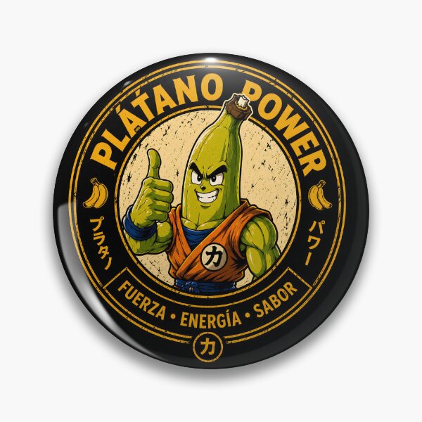Item preview, Plátano Power Dominican Tropical Badge designed and sold by Dominicanada.