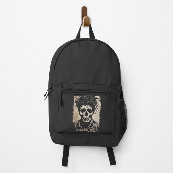 Item preview, Who Are You Punk Skull Spiky Hair Goth Art designed and sold by ERODED SELF.