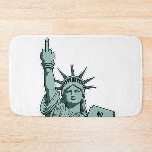 Item preview, No Kings No Clowns Statue of Liberty Middle Finger Funny Political Protest designed and sold by Owcomm.