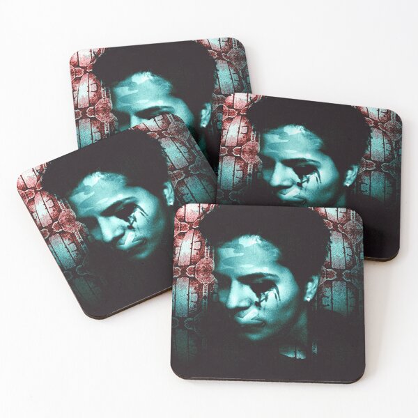 Item preview, Blue Industrial Grunge Portrait designed and sold by danielrospad.