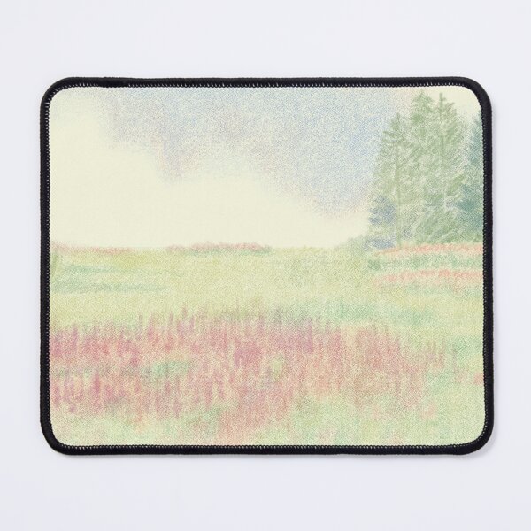 Item preview, Serene Wildflower Field Under Hazy Sky designed and sold by orbitbloom.