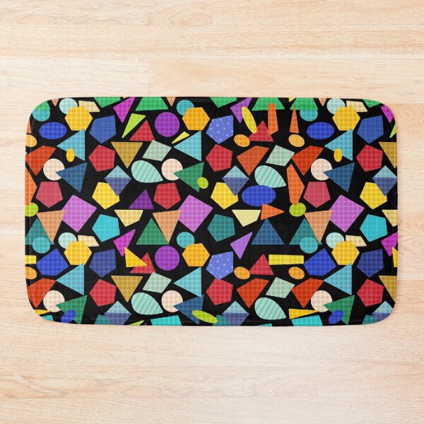 Item preview, Retro Memphis Geometric Shapes Seamless Pattern designed and sold by tviyluv.