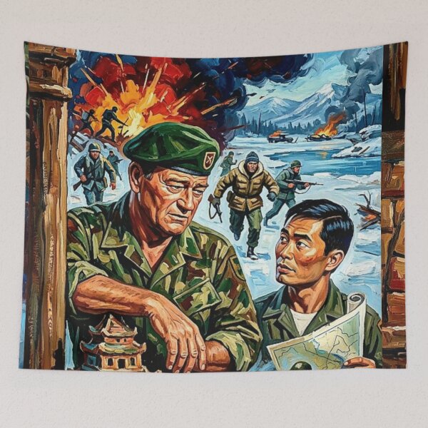 Item preview, The Fight for Vietnam. – The Green Berets Fine Art Print designed and sold by Art's Diner.