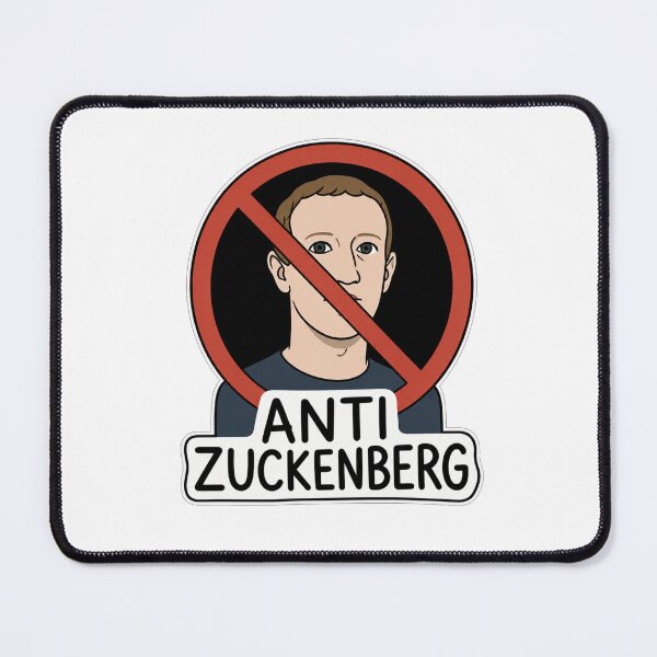 Item preview, Anti Zuckenberg No Symbol Cartoon Portrait designed and sold by Owcomm.