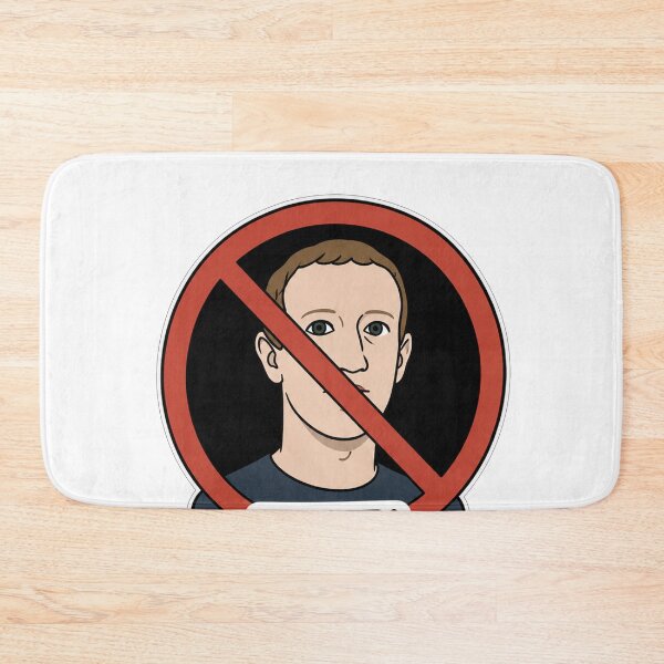Item preview, Anti Zuckenberg No Symbol Cartoon Portrait designed and sold by Owcomm.