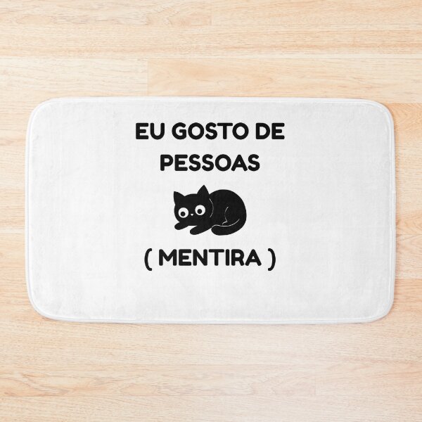 Item preview, u Gosto de Pessoas Mentira Gato Meme⁠ designed and sold by NeoThreadss.