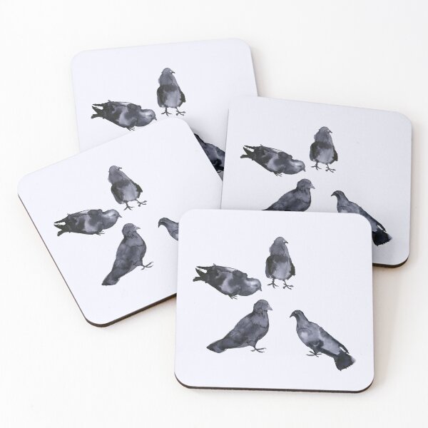 Item preview, Flock of pigeons designed and sold by Naurelia.