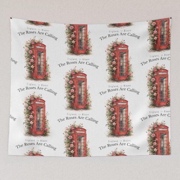 Item preview, The Roses Are Calling – England in Bloom ?☎️?? designed and sold by Blueberry-art23.