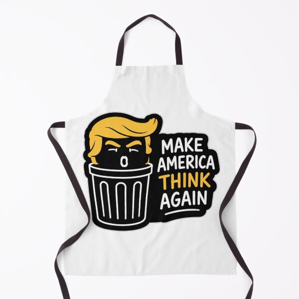 Item preview, Make America Think Again Trash Can Political Humor Tee designed and sold by Owcomm.