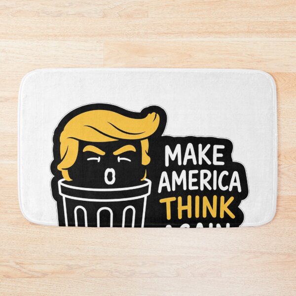 Item preview, Make America Think Again Trash Can Political Humor Tee designed and sold by Owcomm.
