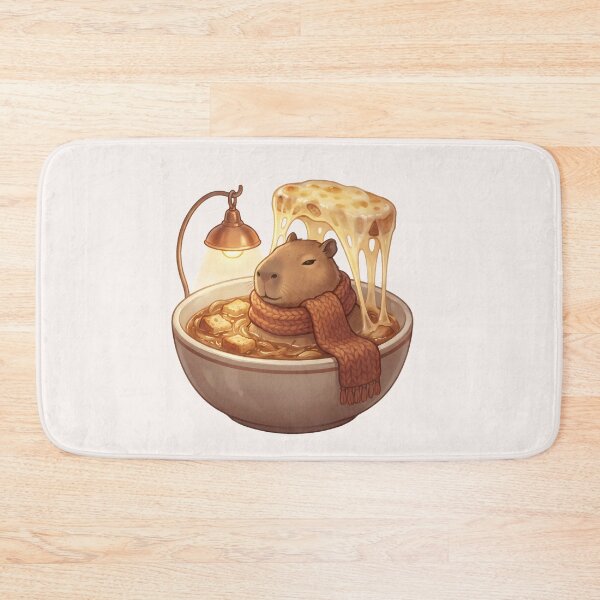 Item preview, Kawaii Capybara French Onion Soup Food Trend designed and sold by MythicCotton.