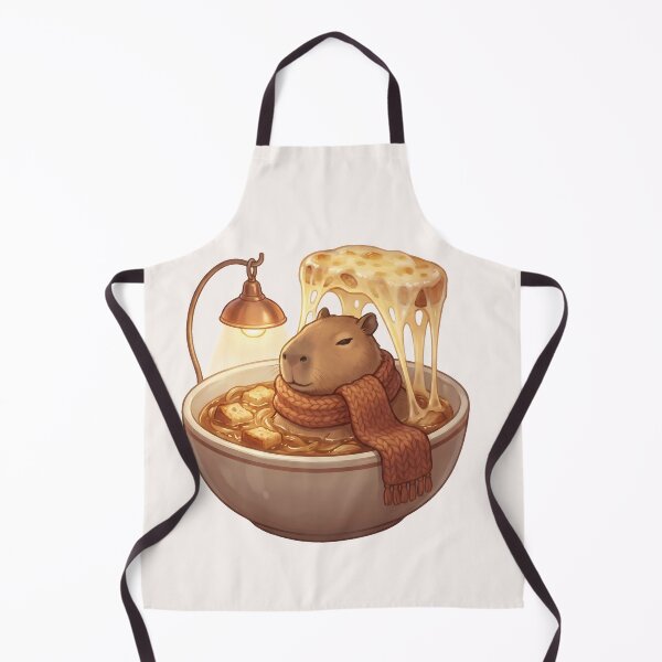 Item preview, Kawaii Capybara French Onion Soup Food Trend designed and sold by MythicCotton.