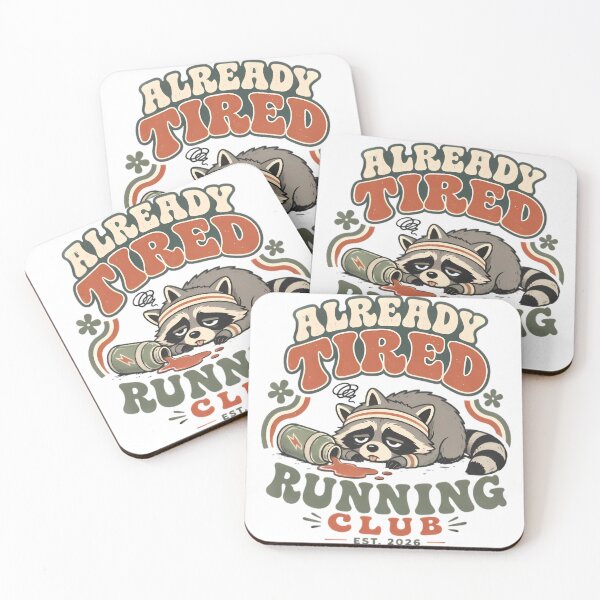 Item preview, Already Tired Running Club Est. 2026 designed and sold by Linework Studio.