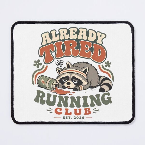 Item preview, Already Tired Running Club Est. 2026 designed and sold by Linework Studio.