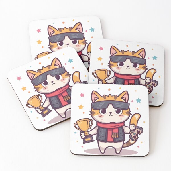 Item preview, Cat Powered Gaming Sticker designed and sold by Stylestickers55.