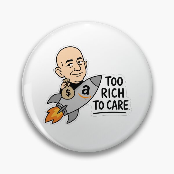 Item preview, Too Rich To Care Funny Billionaire Rocket Meme designed and sold by Owcomm.