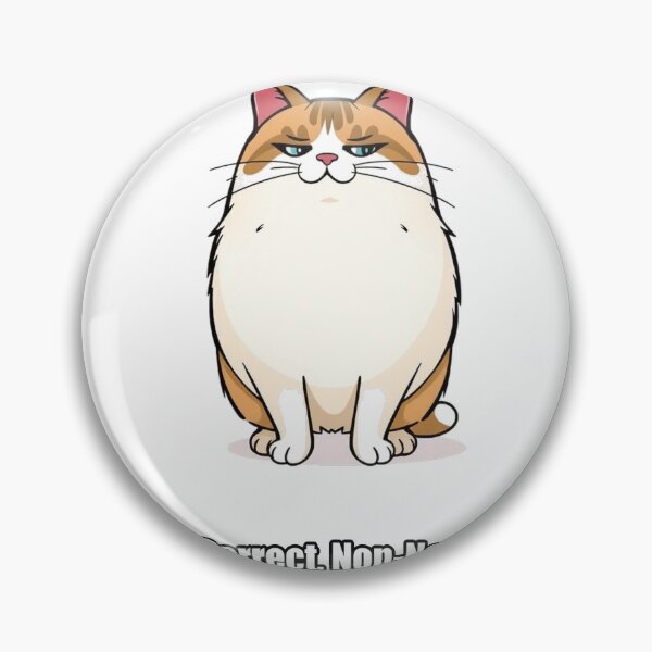 Aperçu de l'œuvre British Shorthair Sticker - Round Correct Non-Negotiable Cat créée et vendue par pawdrops.