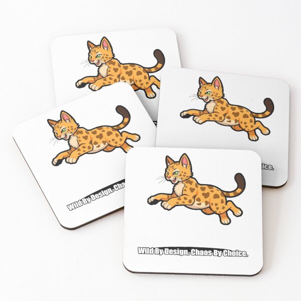 Item preview, Bengal Cat Sticker - Wild By Design Chaos By Choice - Gift designed and sold by pawdrops.