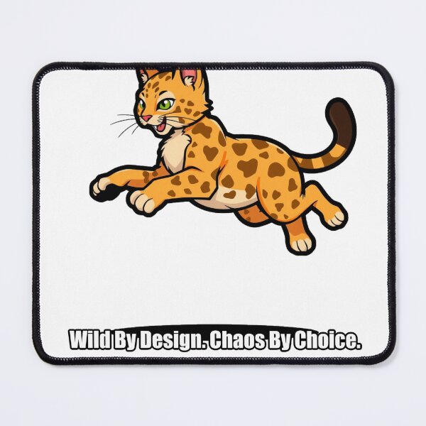 Item preview, Bengal Cat Sticker - Wild By Design Chaos By Choice - Gift designed and sold by pawdrops.
