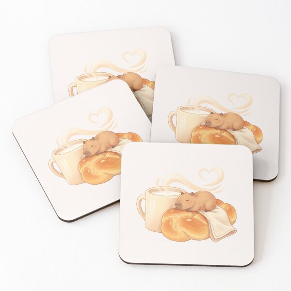 Item preview, Sleepy Capybara Sweet Pastry Food Trend designed and sold by MythicCotton.