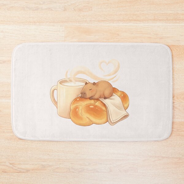 Item preview, Sleepy Capybara Sweet Pastry Food Trend designed and sold by MythicCotton.