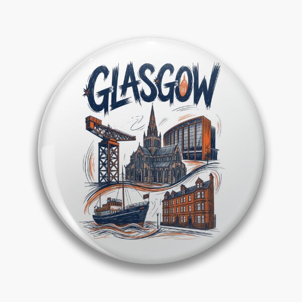 Item preview, Glasgow Skyline Art | Finnieston Crane & River Clyde | Wall Art designed and sold by Amber Sky Creations.