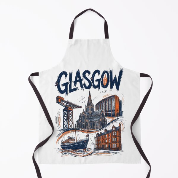 Item preview, Glasgow Skyline Art | Finnieston Crane & River Clyde | Wall Art designed and sold by Amber Sky Creations.