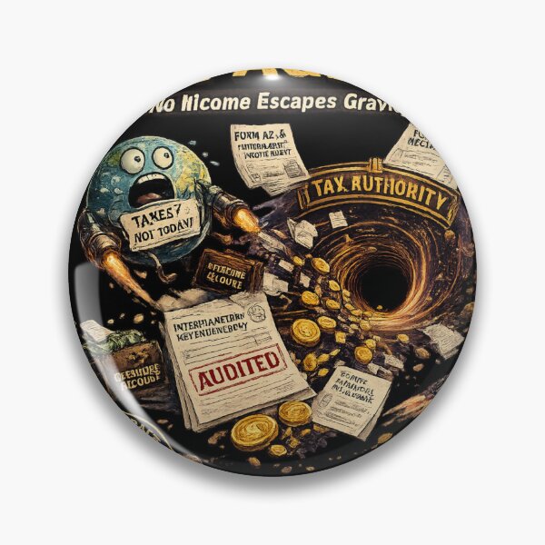Item preview, Deep Space Tax Agency Poster designed and sold by Houldi.