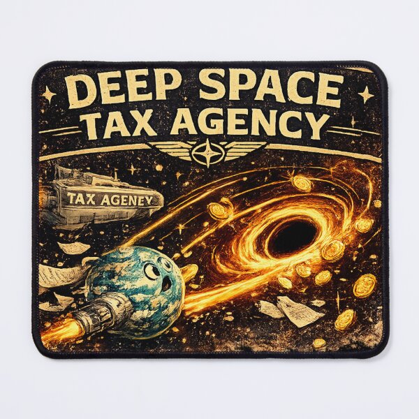 Item preview, Deep Space Tax Agency Poster designed and sold by Houldi.
