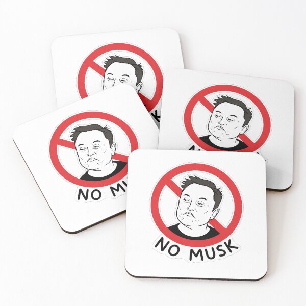 Item preview, No Musk Anti Elon Musk Protest Graphic Tee designed and sold by Owcomm.