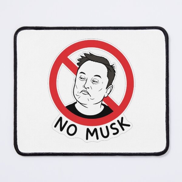 Item preview, No Musk Anti Elon Musk Protest Graphic Tee designed and sold by Owcomm.