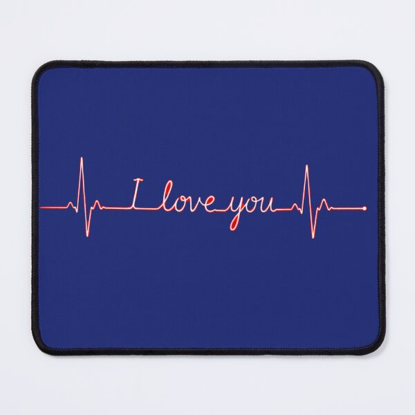 Item preview, Neon Red Heartbeat - I Love You Lifeline EKG designed and sold by digitalbob60.