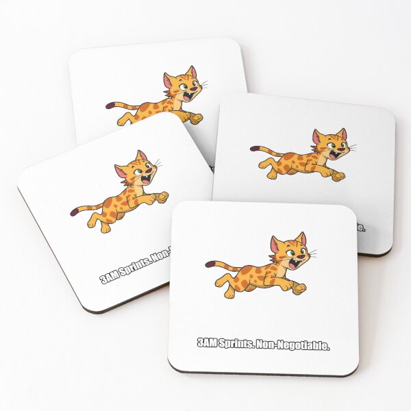 Item preview, Bengal Cat Sticker - 3AM Sprints Non-Negotiable - Funny Cat designed and sold by pawdrops.