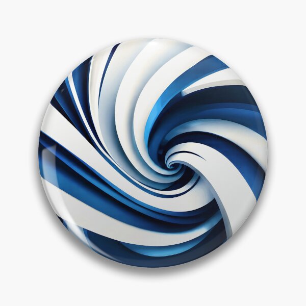 Item preview, Abstract Blue and White Spiral designed and sold by Vicky Brago-Mitchell®.