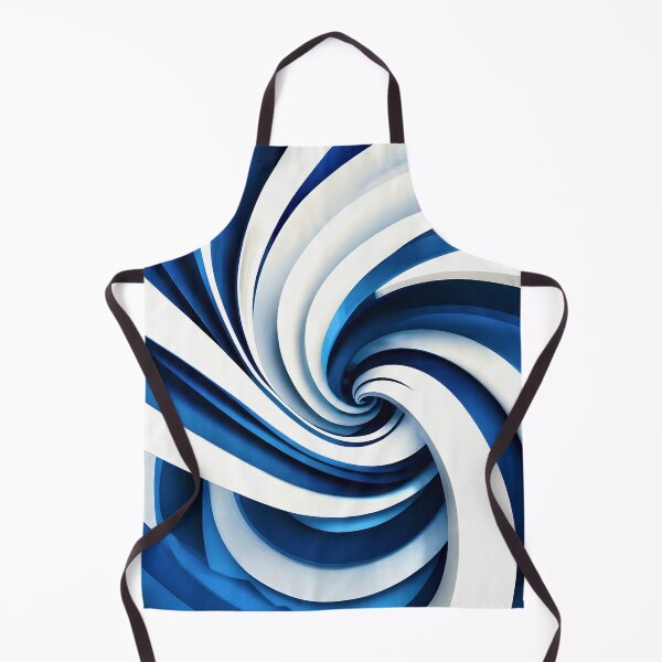 Item preview, Abstract Blue and White Spiral designed and sold by Vicky Brago-Mitchell®.