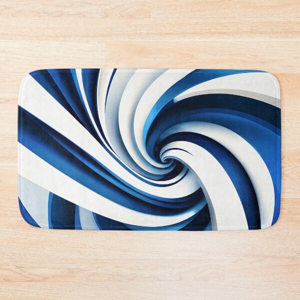 Item preview, Abstract Blue and White Spiral designed and sold by Vicky Brago-Mitchell®.