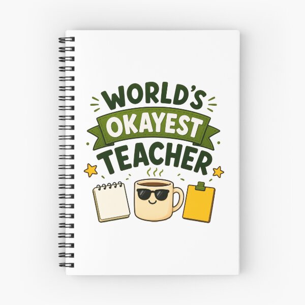 Item preview, World’s Okayest Teacher Funny Teacher Appreciation Gift designed and sold by INVITOARTE.