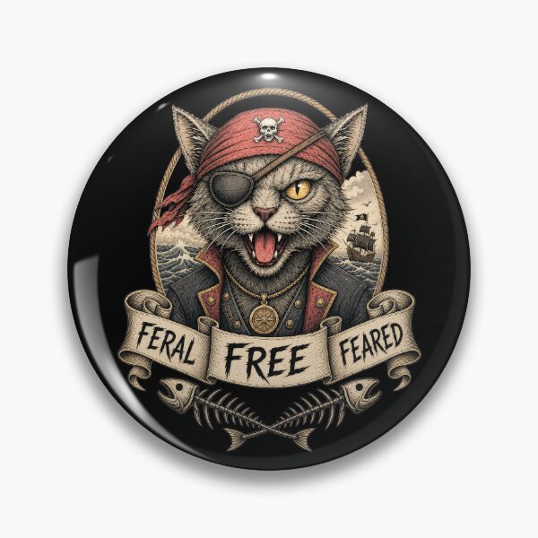 Item preview, Cat Pirate T-Shirt  designed and sold by RustyGhostWear.