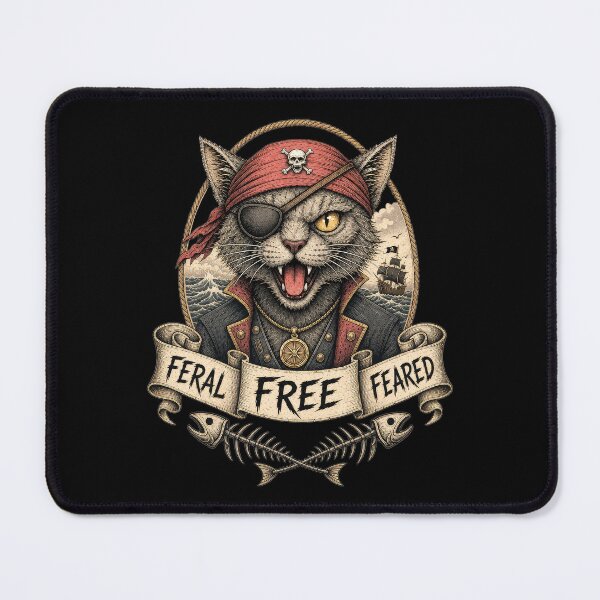 Item preview, Cat Pirate T-Shirt designed and sold by RustyGhostWear.