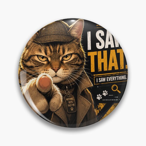 Item preview, Detective cat Sherlock: I saw it! designed and sold by thirtyonestars.