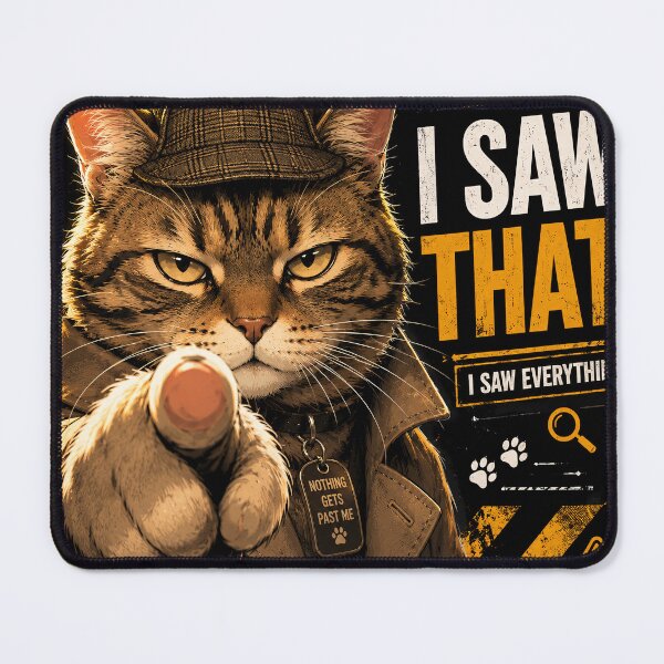 Item preview, Detective cat Sherlock: I saw it! designed and sold by thirtyonestars.