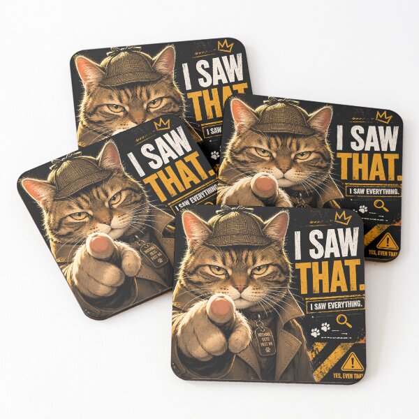 Item preview, Detective cat Sherlock: I saw it! designed and sold by thirtyonestars.