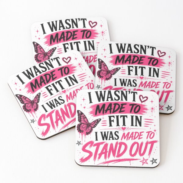 Item preview, I Wasn't Made to Fit In, I Was Made to Stand Out designed and sold by INKRebelGraphic.