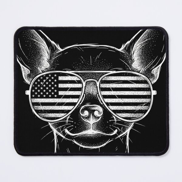 Item preview, Patriotic Chihuahua American Flag Sunglasses Shirt designed and sold by TeNovaStudio.