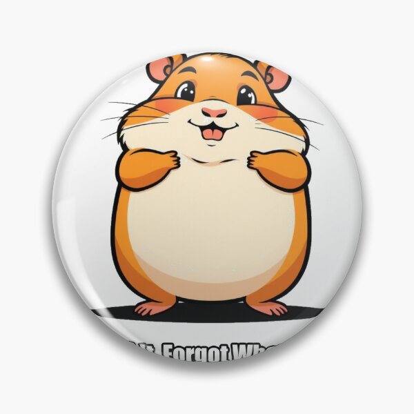 Item preview, Hamster Sticker - Stored It Forgot Where Fine - Funny Hamster designed and sold by pawdrops.