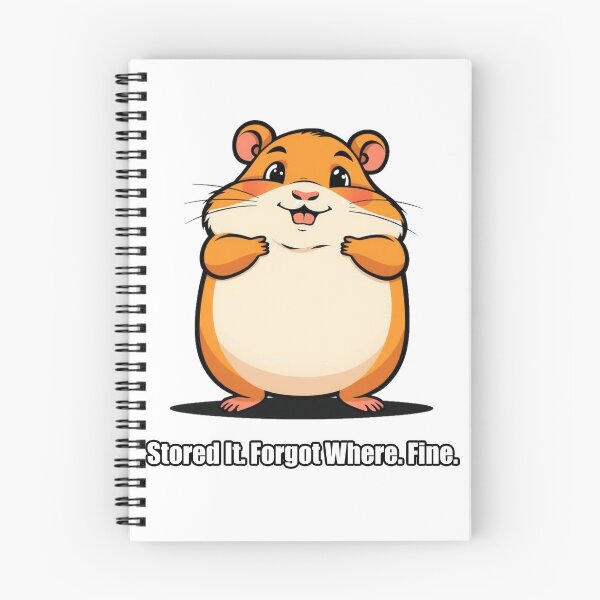 Item preview, Hamster Sticker - Stored It Forgot Where Fine - Funny Hamster designed and sold by pawdrops.