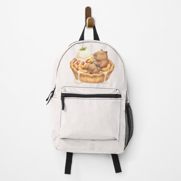 Item preview, Kawaii Capybara Peach Pie Food Trend designed and sold by MythicCotton.